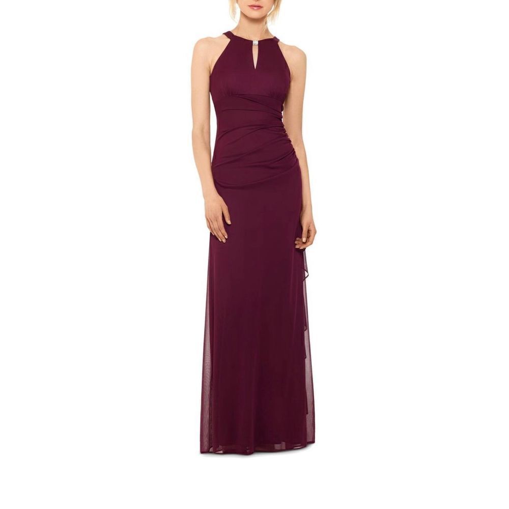 NWT Betsy &‎ Adam purple formal dress size 6